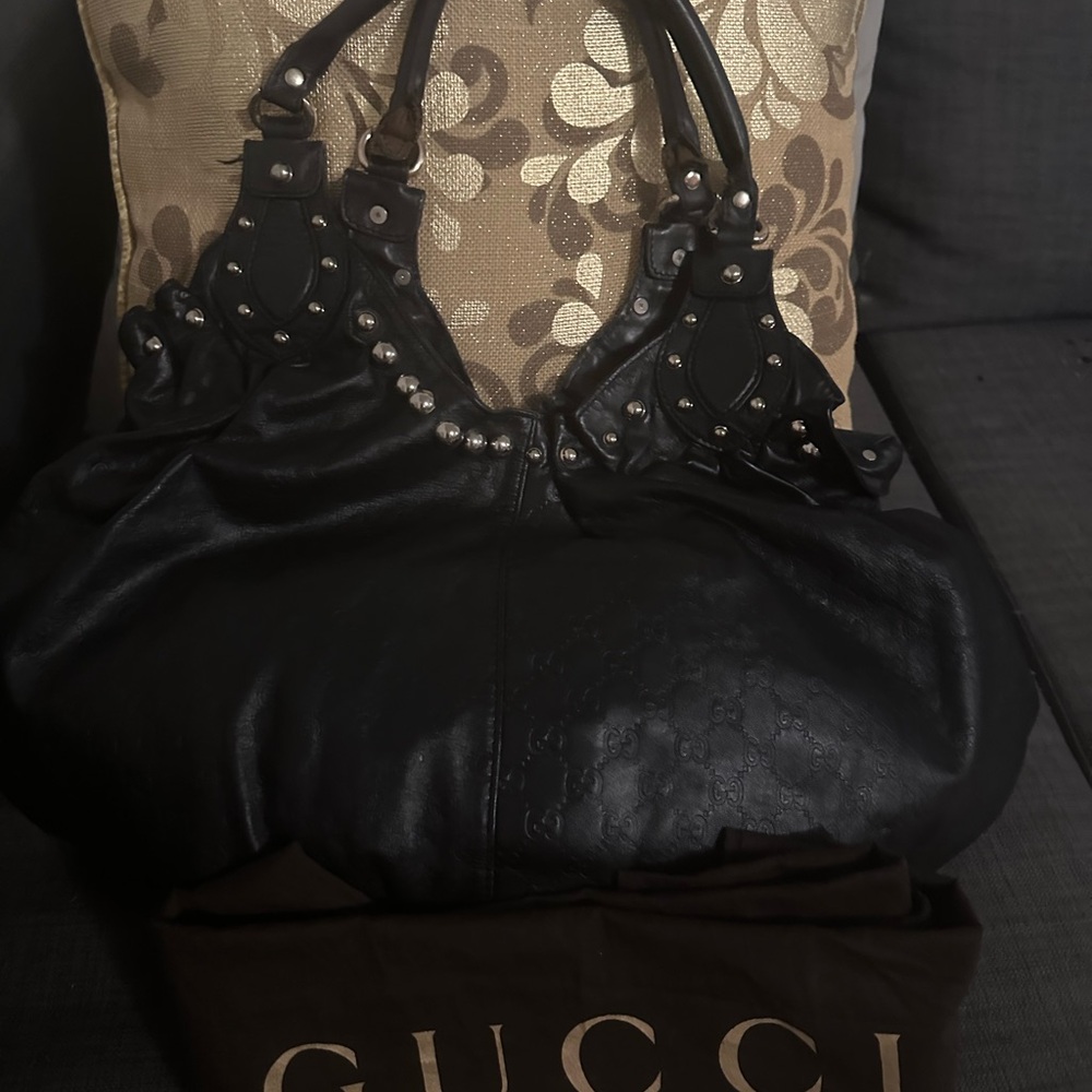 Gucci Black Leather Bag